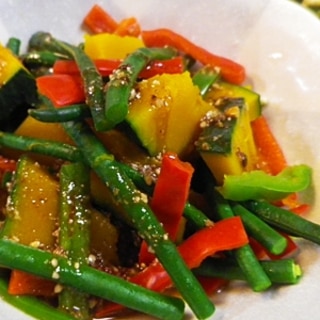 彩り温野菜の中華サラダ